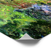 Der Künstlergarten in Vetheuil, Claude Monet Poster (Ecke)