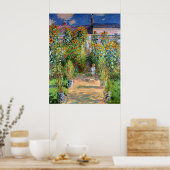 Der Künstlergarten in Vetheuil, Claude Monet Poster (Küche)
