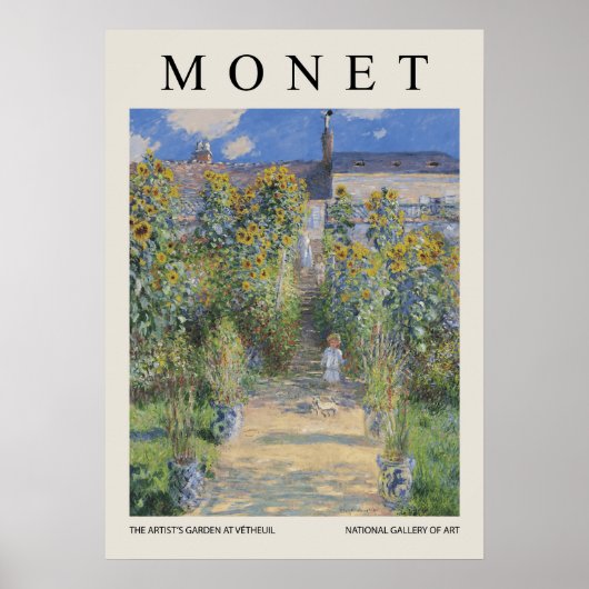Der Künstlergarten in Vetheuil Poster (Vorne)