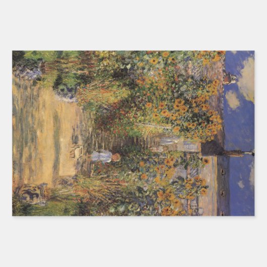 Der Künstlergarten in Vetheuil von Claude Monet Geschenkpapier Set (Vorderseite 3)