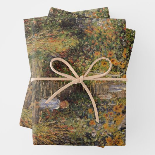 Der Künstlergarten in Vetheuil von Claude Monet Geschenkpapier Set (Beispiel)