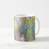 Der Künstlergarten in Vétheuil von Claude Monet Kaffeetasse (VorderseiteRechts)