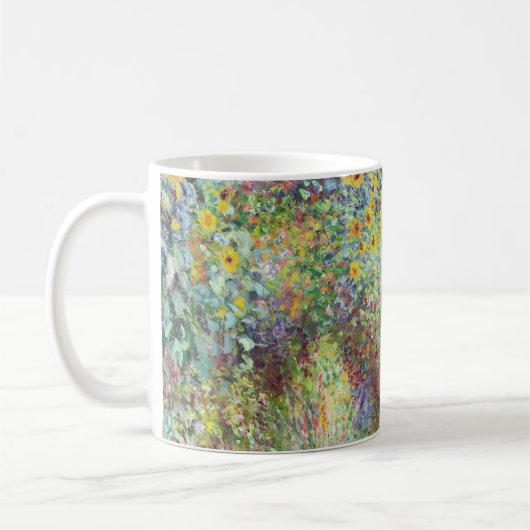 Der Künstlergarten in Vétheuil von Claude Monet Kaffeetasse (Links)