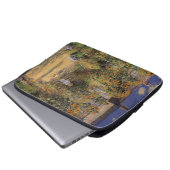 Der Künstlergarten in Vetheuil von Claude Monet Laptopschutzhülle (Vorne Knopf)