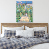 Der Künstlergarten in Vetheuil von Claude Monet Leinwanddruck (Insitu (Schlafzimmer))