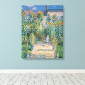 Der Künstlergarten in Vetheuil von Claude Monet Leinwanddruck (Insitu (Holzboden))