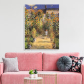 Der Künstlergarten in Vetheuil von Claude Monet Leinwanddruck (Insitu (Wohnzimmer))