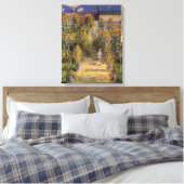 Der Künstlergarten in Vetheuil von Claude Monet Leinwanddruck (Insitu (Schlafzimmer))