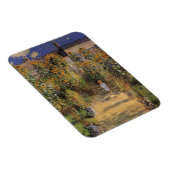 Der Künstlergarten in Vetheuil von Claude Monet Magnet (Rechte Seite)