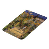 Der Künstlergarten in Vetheuil von Claude Monet Magnet (Linke Seite)