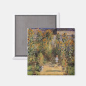 Der Künstlergarten in Vetheuil von Claude Monet Magnet (Vorderseite/Rückseite)