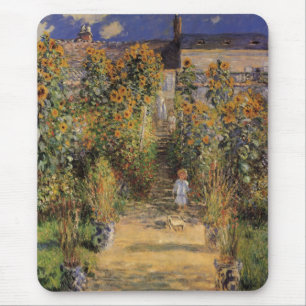 Der Künstlergarten in Vetheuil von Claude Monet Mousepad