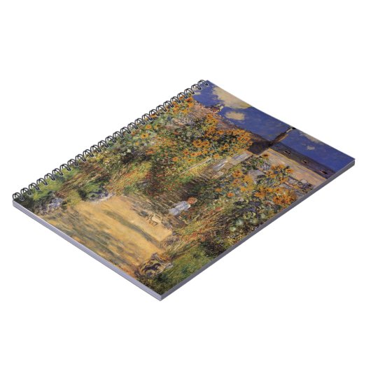 Der Künstlergarten in Vetheuil von Claude Monet Notizblock (Linke Seite)