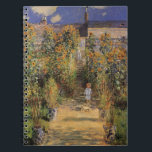 Der Künstlergarten in Vetheuil von Claude Monet Notizblock<br><div class="desc">Der Artist's Garden at Vetheuil (1880) von Claude Monet ist ein Vintager Impressionismus feine Kunst Blumenmalerei. Ein junges Mädchen wird während der Sommersaison von großen, blühenden Blume mit gelben Sonnenblumen begleitet. Ein Kind ist auf einem Weg im Pariser Garten von Monet in Vetheuil stehend. Über den Künstler: Claude Monet (1840-1926)...</div>