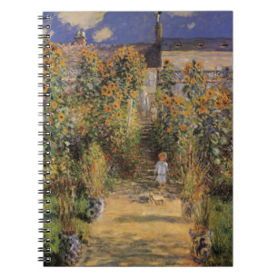 Der Künstlergarten in Vetheuil von Claude Monet Notizblock