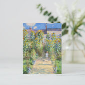 Der Künstlergarten in Vetheuil von Claude Monet Postkarte (Stehend Vorderseite)