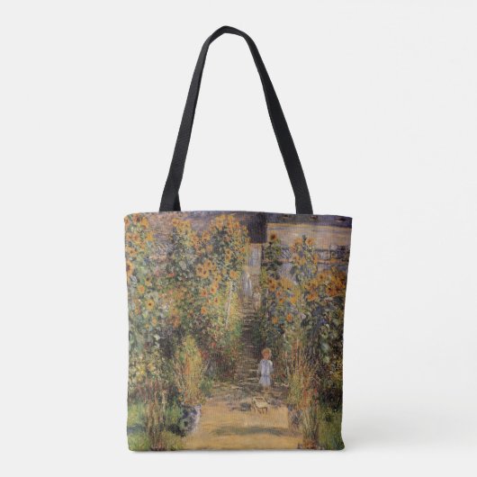 Der Künstlergarten in Vetheuil von Claude Monet Tasche (Rückseite)