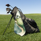 Der künstlerische Aquarellplatz Golfhandtuch (Gras)