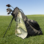 Der künstlerische Aquarellplatz Golfhandtuch (Gras)