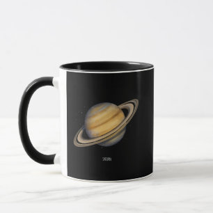 Der künstlerische Saturn mit lebhaften Rings Tasse