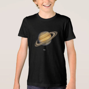 Der künstlerische Saturn mit lebhaften Rings Tri-Blend Shirt