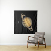 Der künstlerische Saturn mit lebhaften Rings Wandteppich (Beispiel (Horizontal))