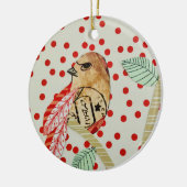 Der künstlerische Vogel für den Garten Keramik Ornament (Links)