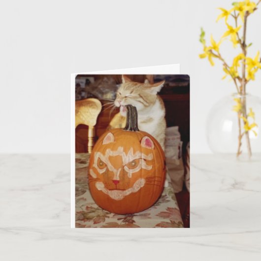 Der Kürbis des Franks Karte (Gelbe Blume)