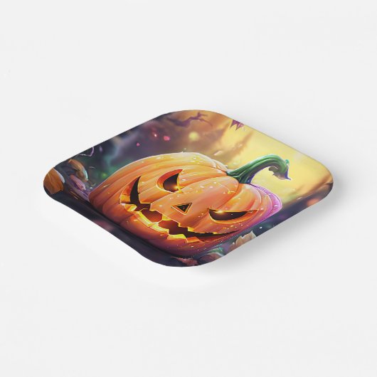 Der Kürbis, die Teller (Gewinkelt)