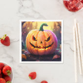 Der Kürbis, die Teller Serviette (Beispiel)