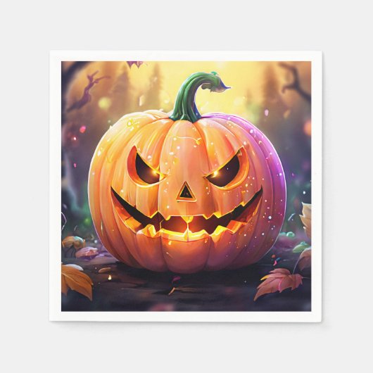 Der Kürbis, die Teller Serviette (Vorderseite)