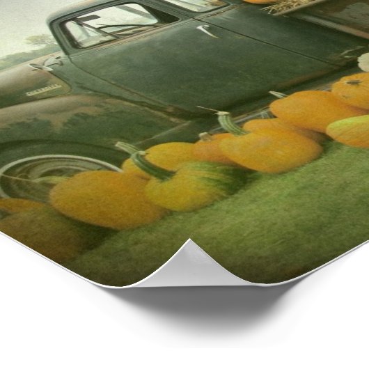 Der Kürbisfahrer Poster (Ecke)