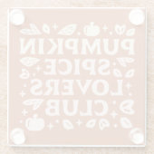 Der Kürbisgespinst-Club Glasuntersetzer (Rückseite)