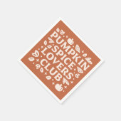 Der Kürbisgespinst-Club Serviette (Ecke)