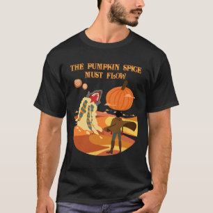 Der Kürbisgewürz muss den feuchten Fall-Düne abfli T-Shirt