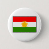 Der Kurdistan-Irak-Flagge Button (Vorderseite)