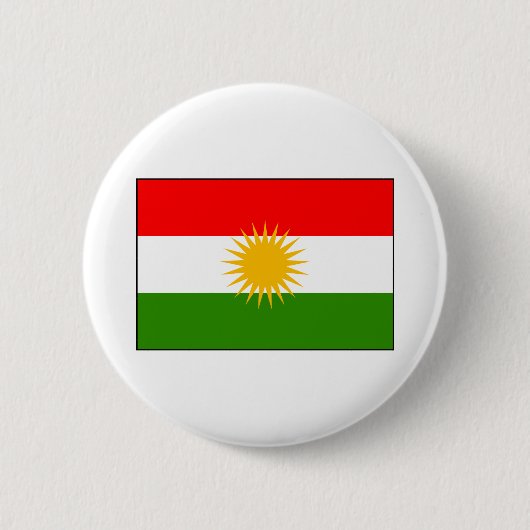 Der Kurdistan-Irak-Flagge Button (Vorderseite)