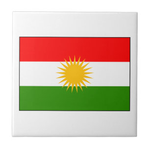 Der Kurdistan-Irak-Flagge Fliese