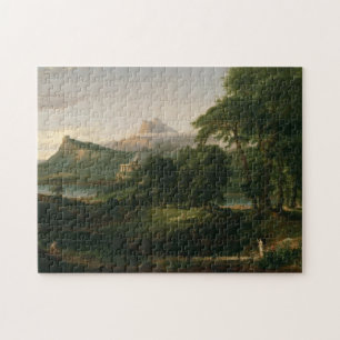 Der Kurs des Empire: Der Arkadier von Thomas Cole Puzzle