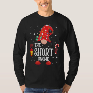Der kurze Gnom passende Familien-Weihnachts-Gnom-P T-Shirt