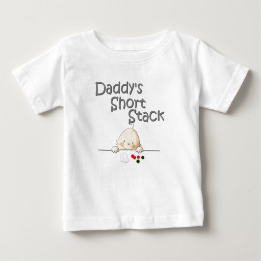 Der kurze Stapel T des Vatis Baby T-shirt (Vorderseite)