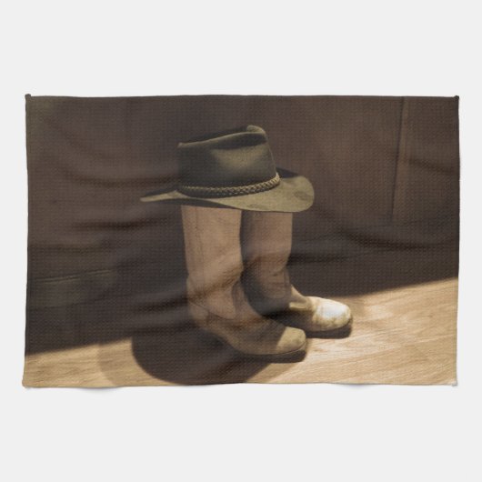 Der kurzste Cowboy der Welt Handtuch (Horizontal)
