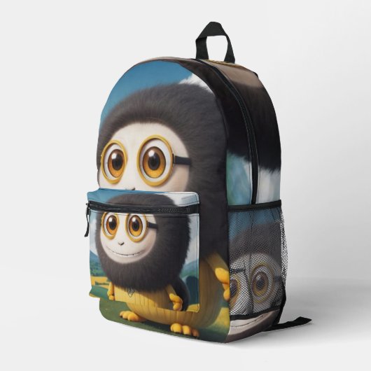 Der kuschelige Abenteurer – Mutig  Bedruckter Rucksack (Rückseitige Ecke Rechts)