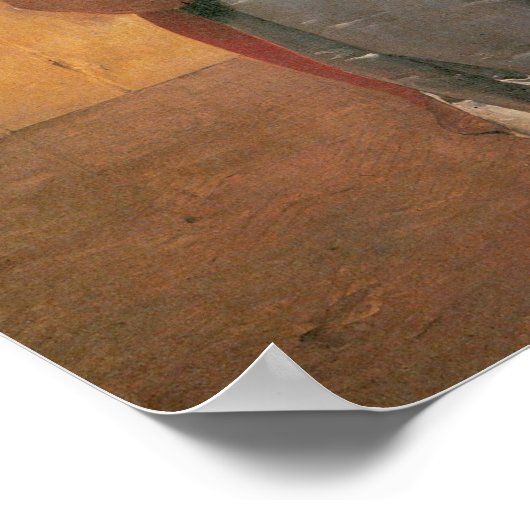 Der Kuss, 1859 Poster (Ecke)