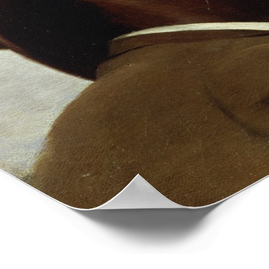 Der Kuss, 1887 Poster (Ecke)