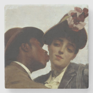 Der Kuss, 1887 Steinuntersetzer