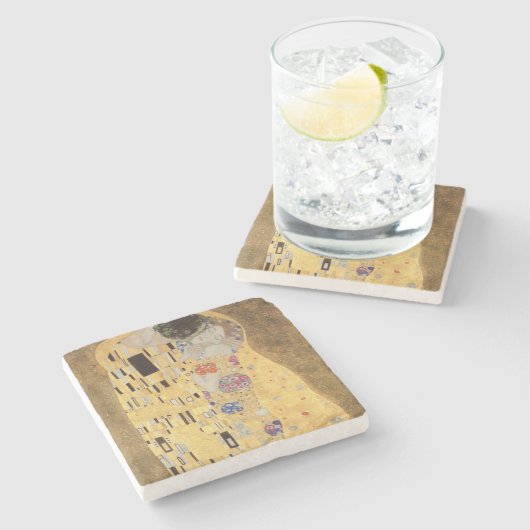 Der Kuss, 1907-08 3 Steinuntersetzer (Seitenansicht)