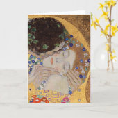 Der Kuss, 1907-08 Karte (Gelbe Blume)