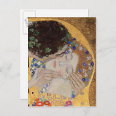 Der Kuss, 1907-08 Postkarte (Vorne/Hinten)