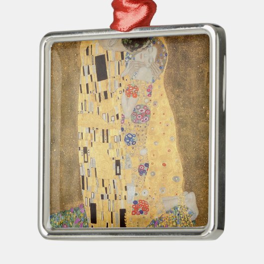 Der Kuss, 1907-08 Silbernes Ornament (Links)